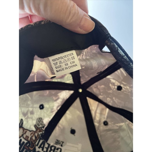 Hunt The Great Outdoors Hunting Hat Cap Camouflage Adult - Picture 7 of 8